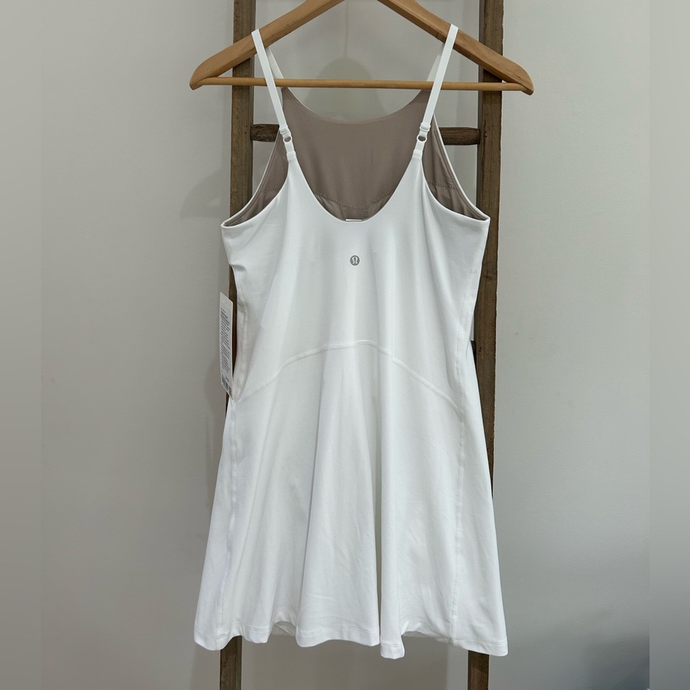 Lululemon Athletica Align High-Neck White Dress A/B Size 8 - Picture 2 of 9